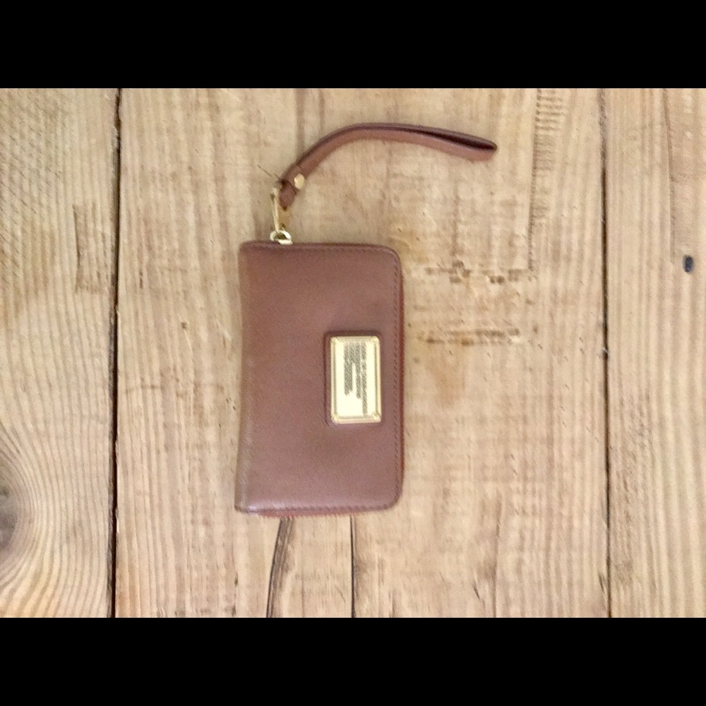 Marc Jacobs Leather Phone Wallet Wristlet